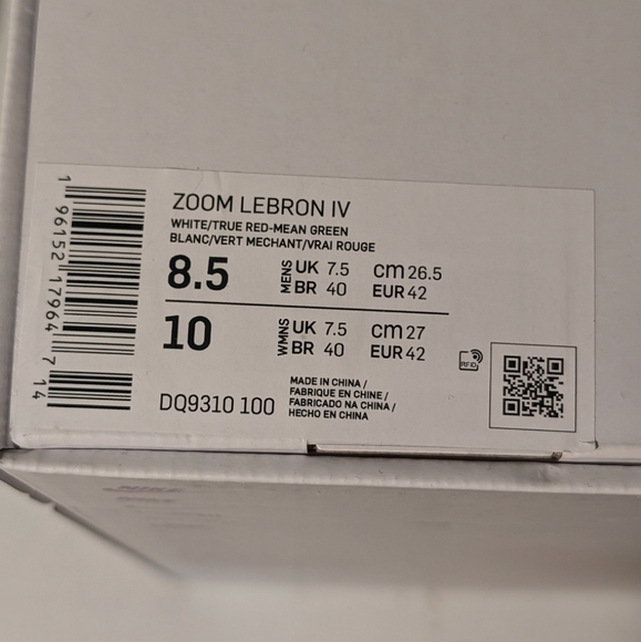 Size 10 W, 8.5 M - Nike Zoom LeBron 4 2024 Fruity Pebbles DQ9310-100 - Picture 8 of 15